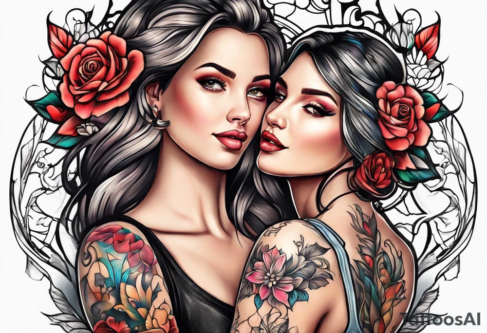 mother daughter tattoo idea
