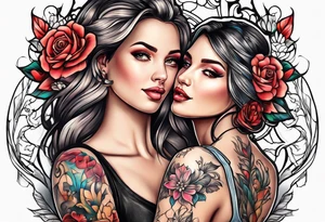 mother daughter tattoo idea