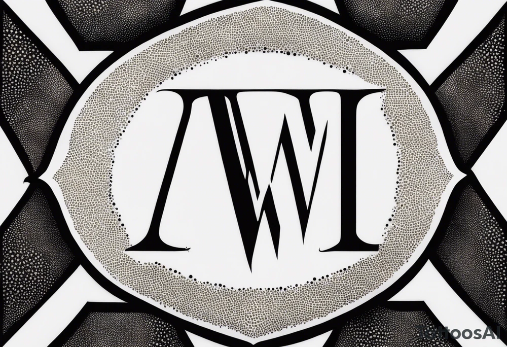 the letters A W R tattoo idea