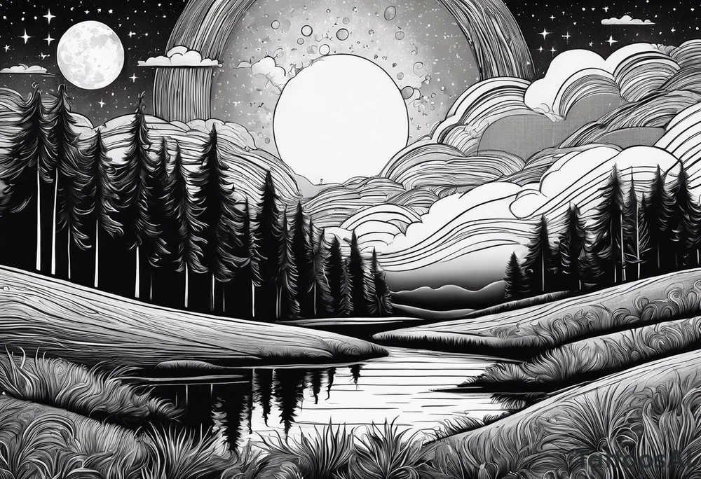 Goodnight moon and goodnight you, when you're all that I think about tattoo idea