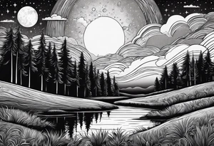 Goodnight moon and goodnight you, when you're all that I think about tattoo idea