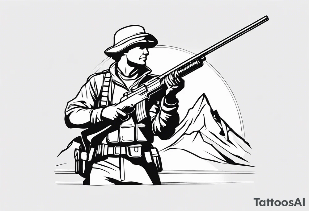 Minuteman with rifle tattoo idea
