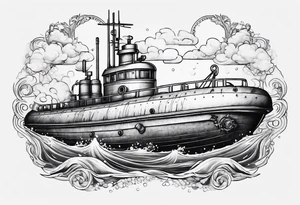 submarine tattoo idea