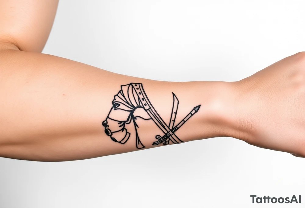 Imaginez le Colisé  de rome et un guerrier tattoo idea