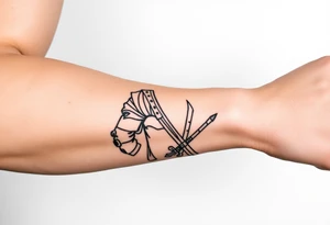 Imaginez le Colisé  de rome et un guerrier tattoo idea