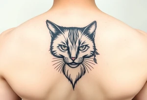 black cat tattoo idea