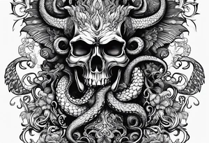 idle hands are the devils playthings, use tentacles smoking a joint tattoo idea