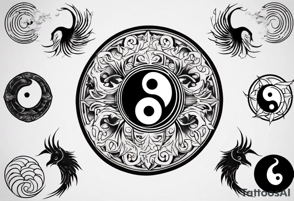 yin yang tattoo idea