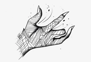 Scary hand tattoo idea