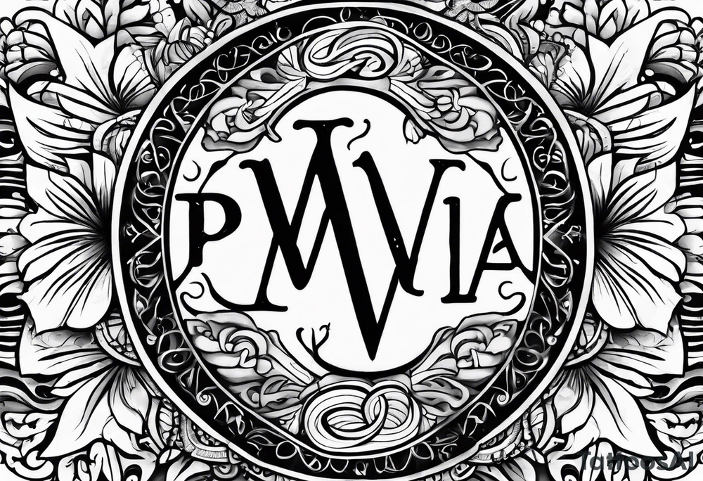 Pura vida letters changed with spirituality tattoo idea