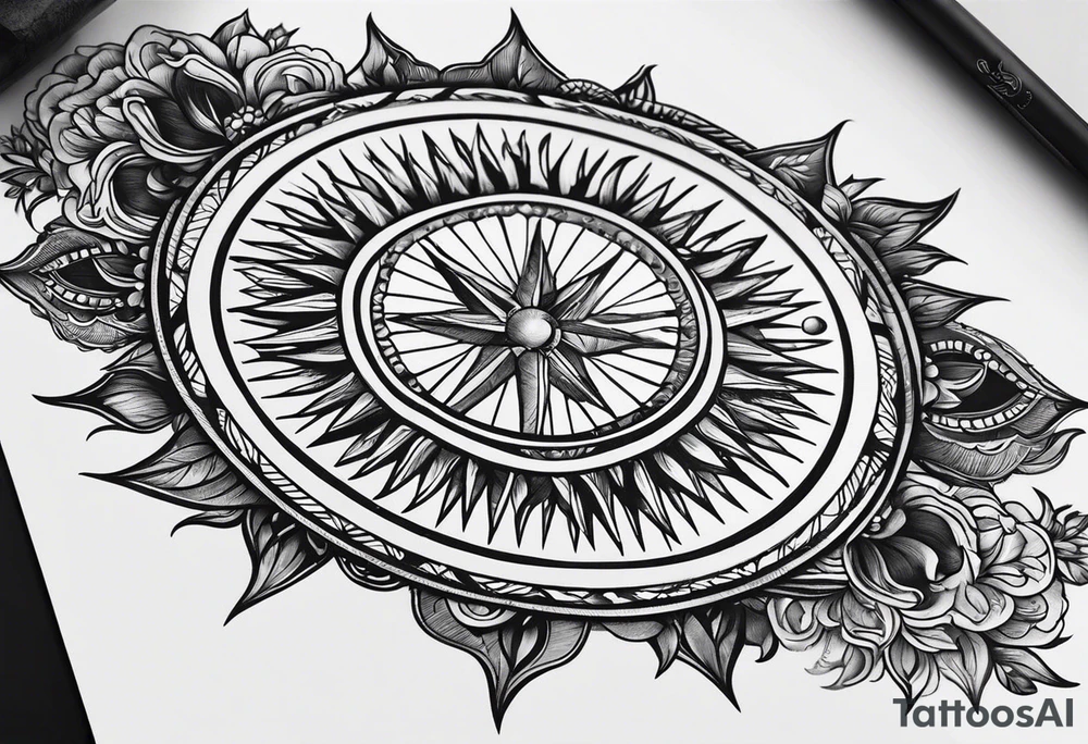 sun, simple, small tattoo idea