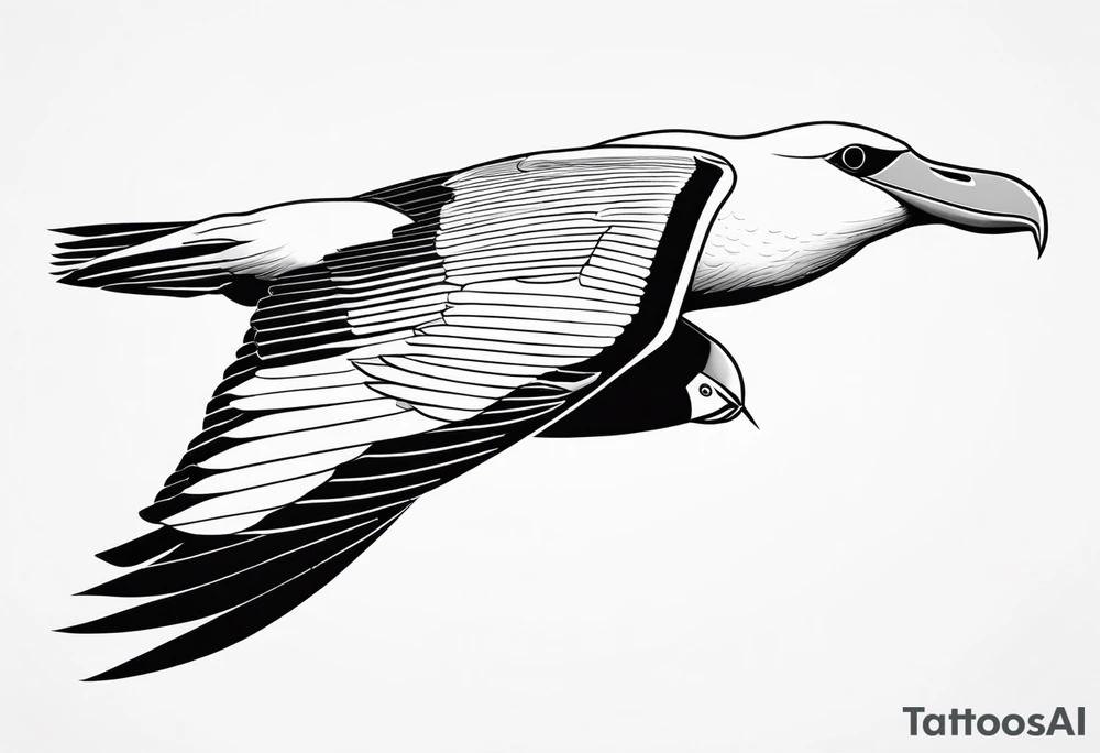 giant albatross tattoo idea