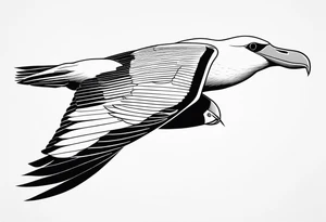 giant albatross tattoo idea
