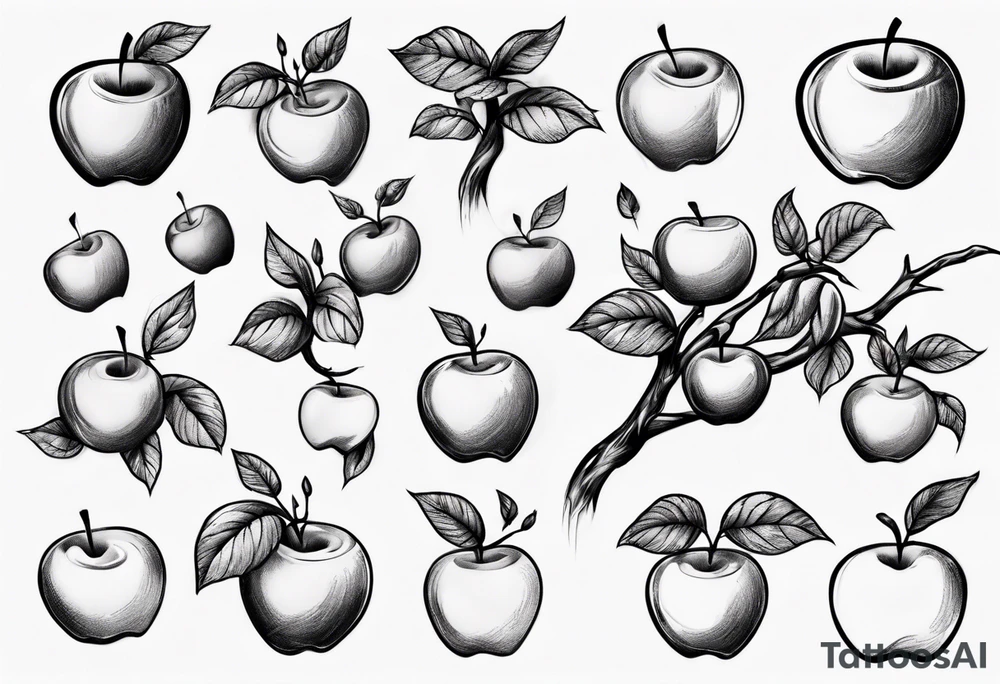 Apple tree tattoo idea