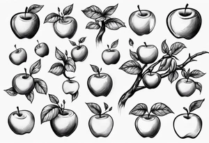 Apple tree tattoo idea