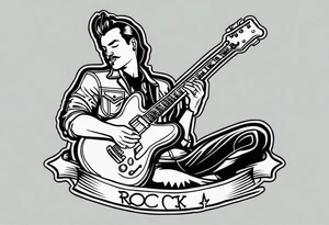 Rock a billy tattoo idea