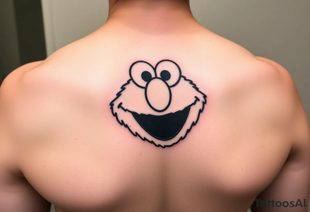 Elmo tattoo with spiderman tattoo idea