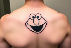 Elmo tattoo with spiderman tattoo idea