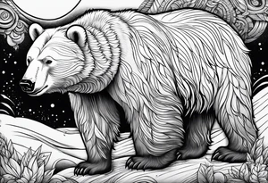 polar bear shitting like a dog tattoo idea