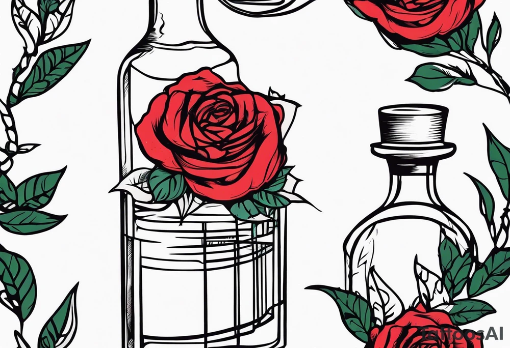 Rose 
Meer 
Flasche 
Dornen 
Seil
Kerze tattoo idea