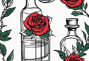 Rose 
Meer 
Flasche 
Dornen 
Seil
Kerze tattoo idea
