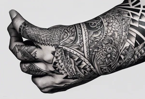 hands pointiong at each othe but not touching tattoo idea