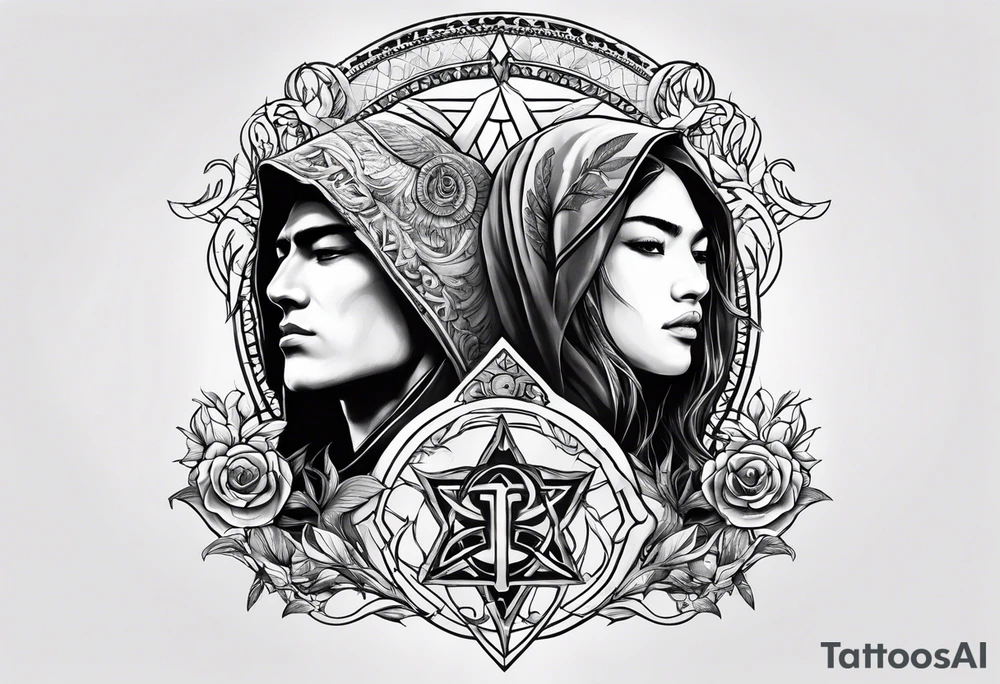 Alpha and omega Taekook tattoo idea