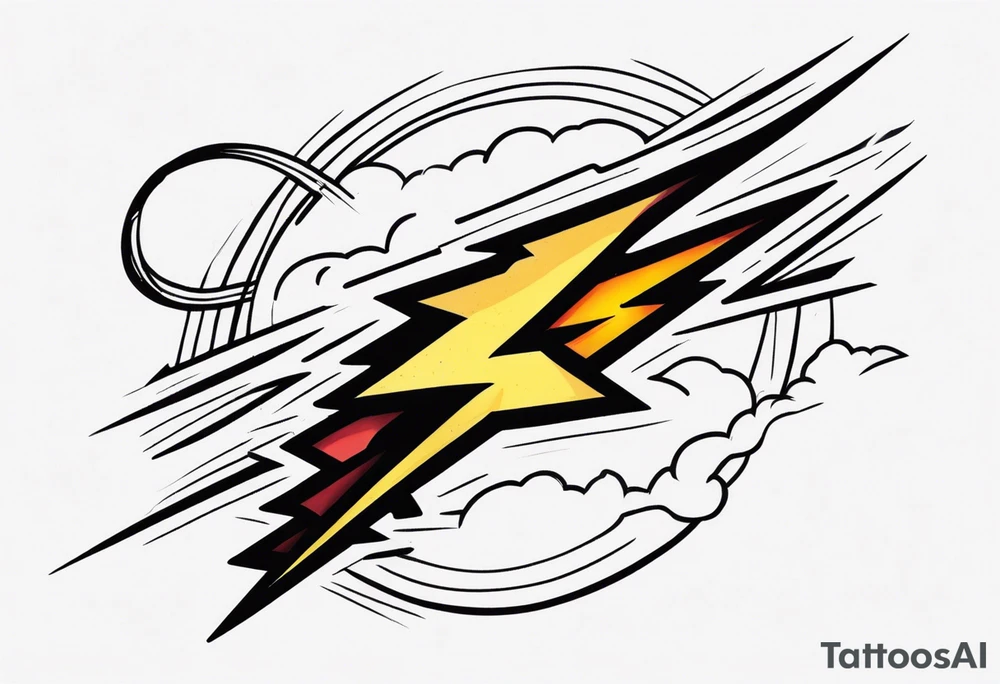 (flash of) lightning tattoo idea