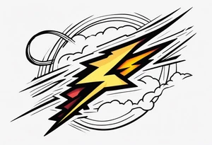 (flash of) lightning tattoo idea