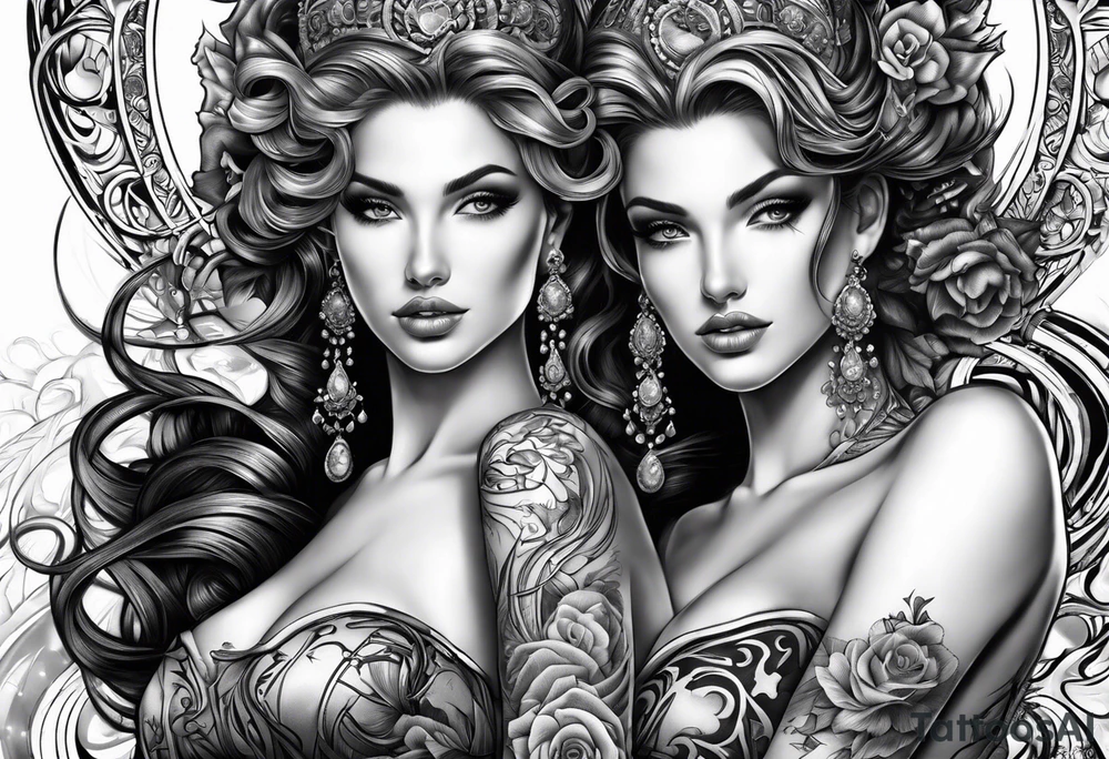 italian male twins about loving women on ankles tattoo idea