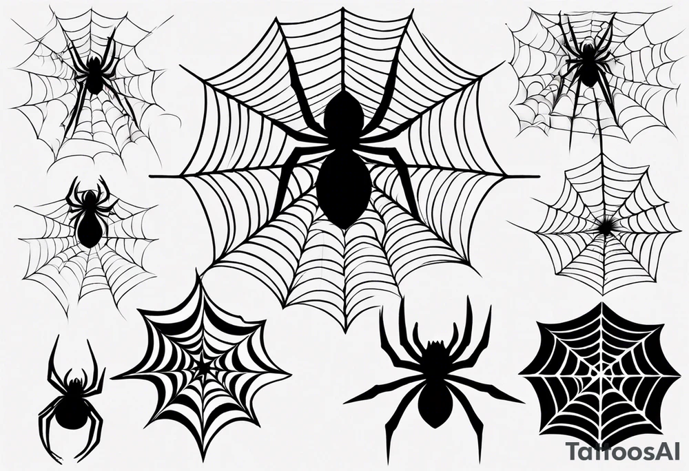 Spiderweb tattoo idea