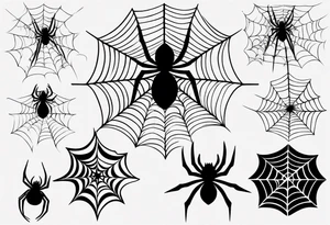 Spiderweb tattoo idea