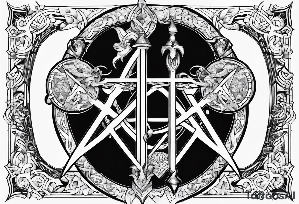 Gemini and taurus symbols intertwined tattoo idea Gemini and taurus symbols intertwined tattoo idea