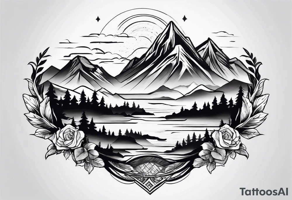Mountain View tattoo idea