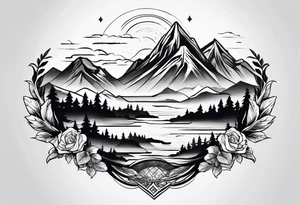 Mountain View tattoo idea