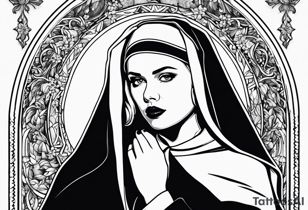 Scarlett Johansson as a nun tattoo idea