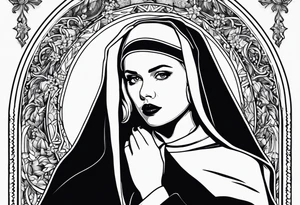 Scarlett Johansson as a nun tattoo idea