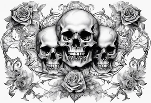 filagree chest tattoo. no skulls tattoo idea