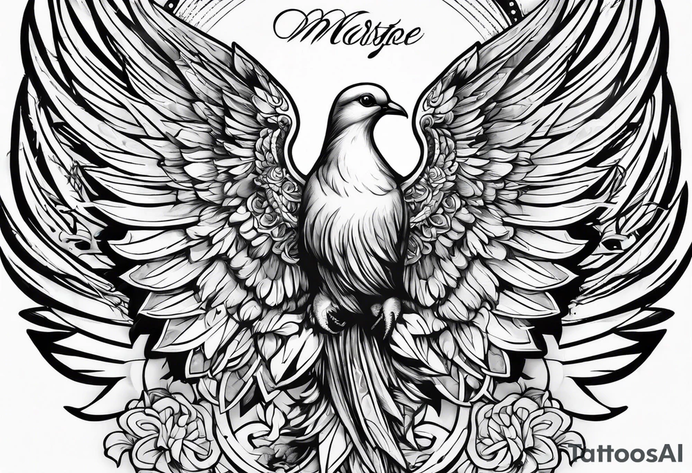 dOVE ANGEL tattoo idea
