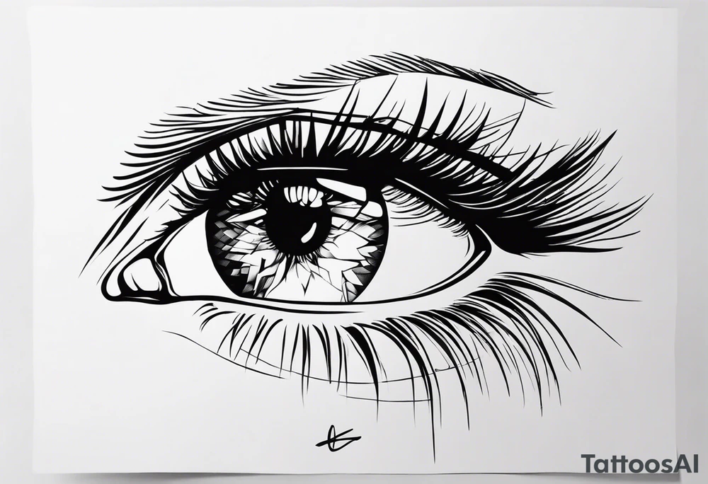 Realistic Eye tattoo idea