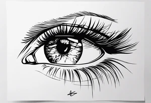 Realistic Eye tattoo idea