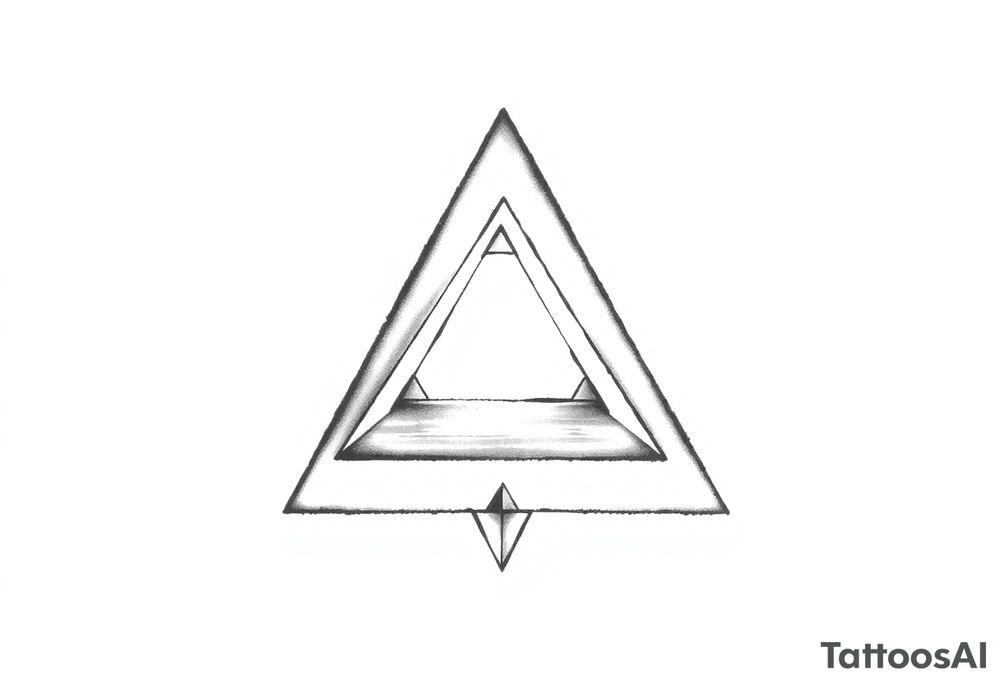 In some cases, a triangle tattoo represents the 3 aspects of the self. This design reminds you to take care of yourself physically, mentally, and spiritually or emotionally. They all need to be balanced for you to be happy and healthy tattoo idea