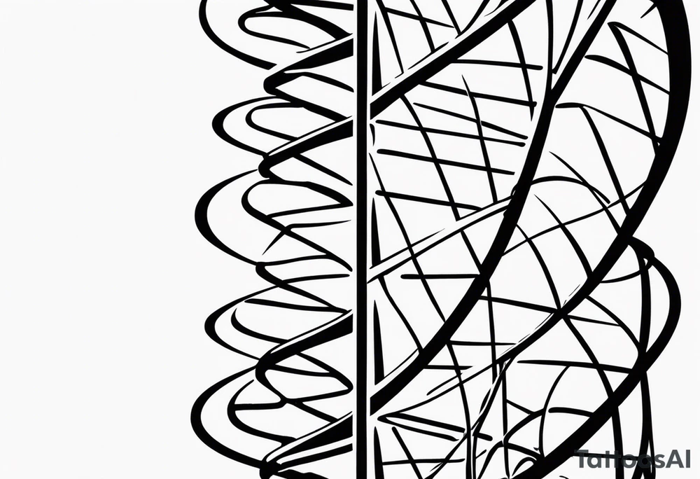 Dna strand tattoo idea