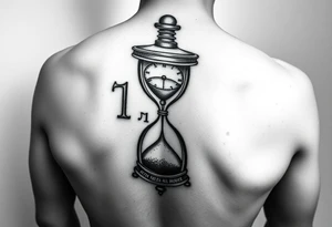 Clocks, sand timer, years , hours all melting away tattoo idea