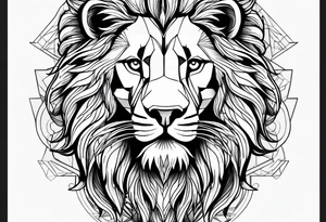 a majestic lion tattoo idea