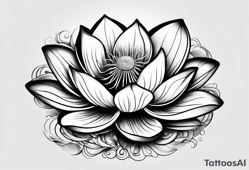 Lotus leaf tattoo idea