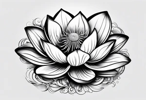 Lotus leaf tattoo idea