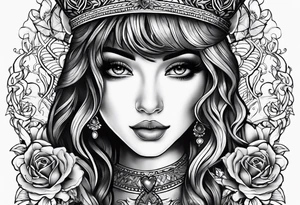 The word Mia in a heart tattoo idea
