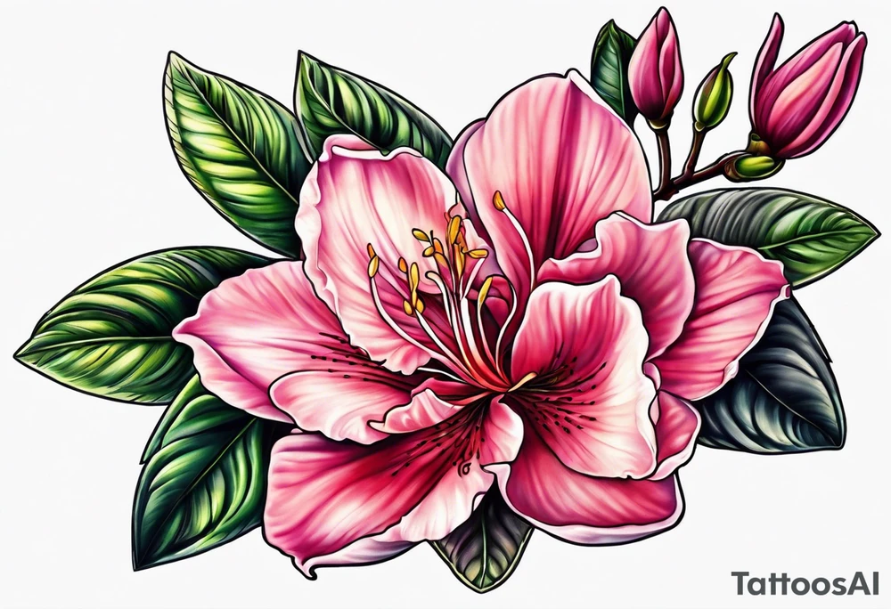 Azalea tattoo idea
