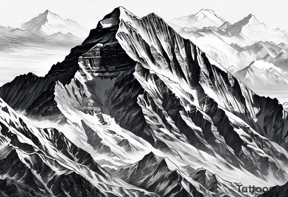 Mount Everest from Kala’s pattha tattoo idea